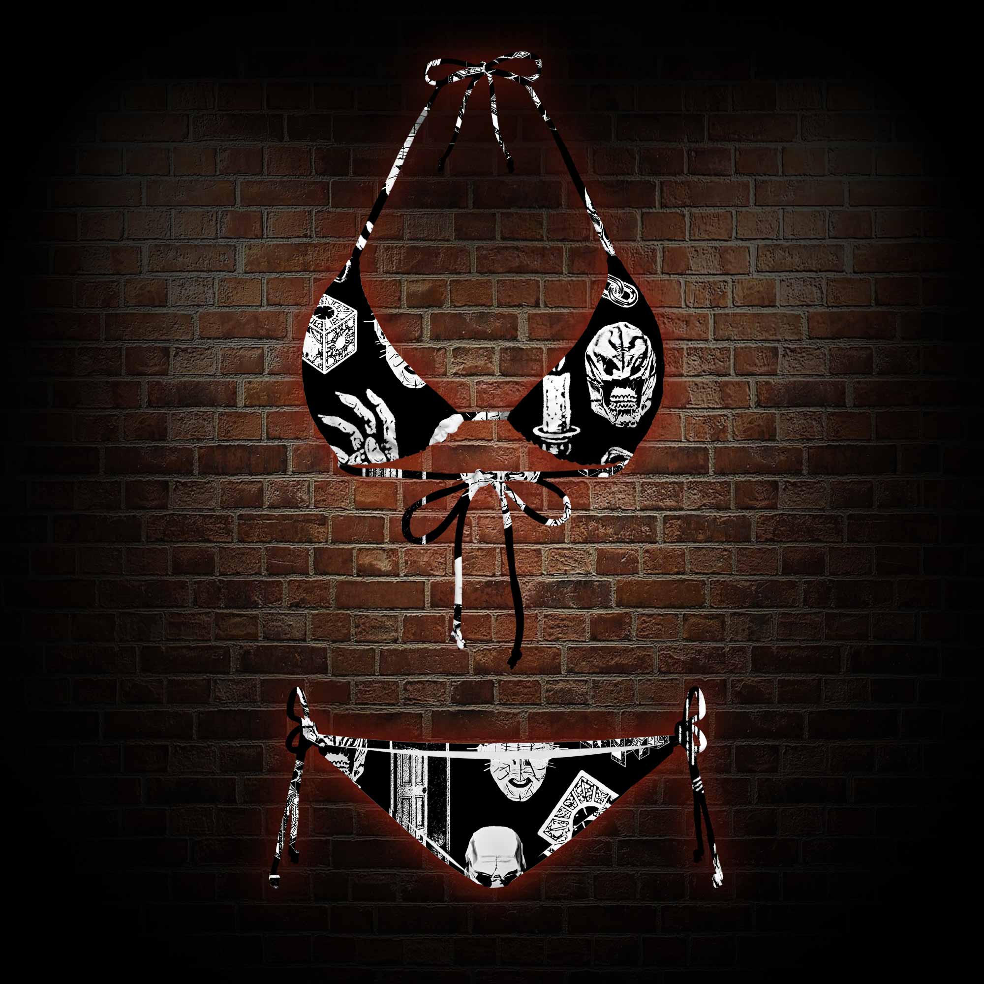 It's A Waste of Good Suffering Women's Adjustable Tie-Strap Bikini