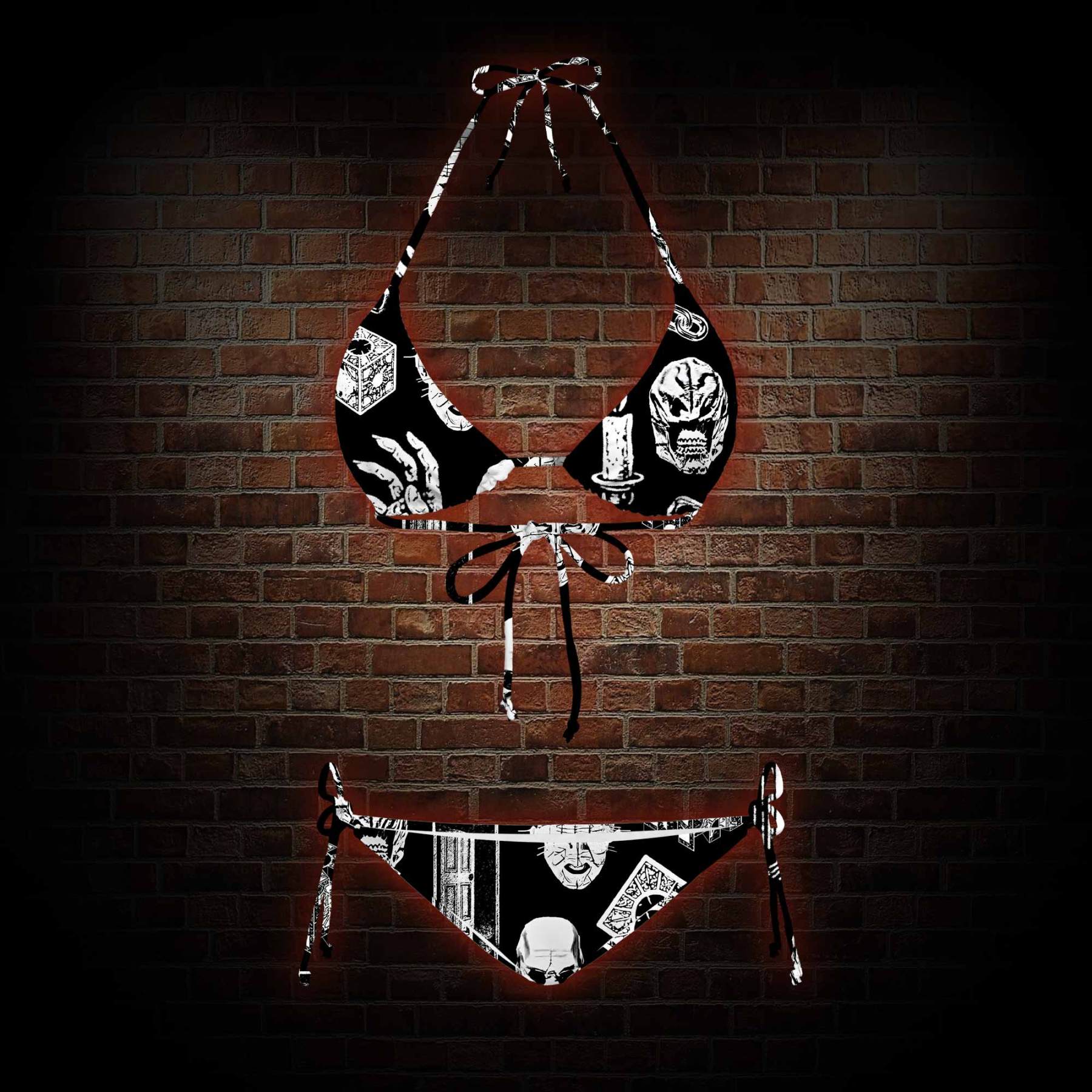 It's A Waste of Good Suffering Women's Adjustable Tie-Strap Bikini