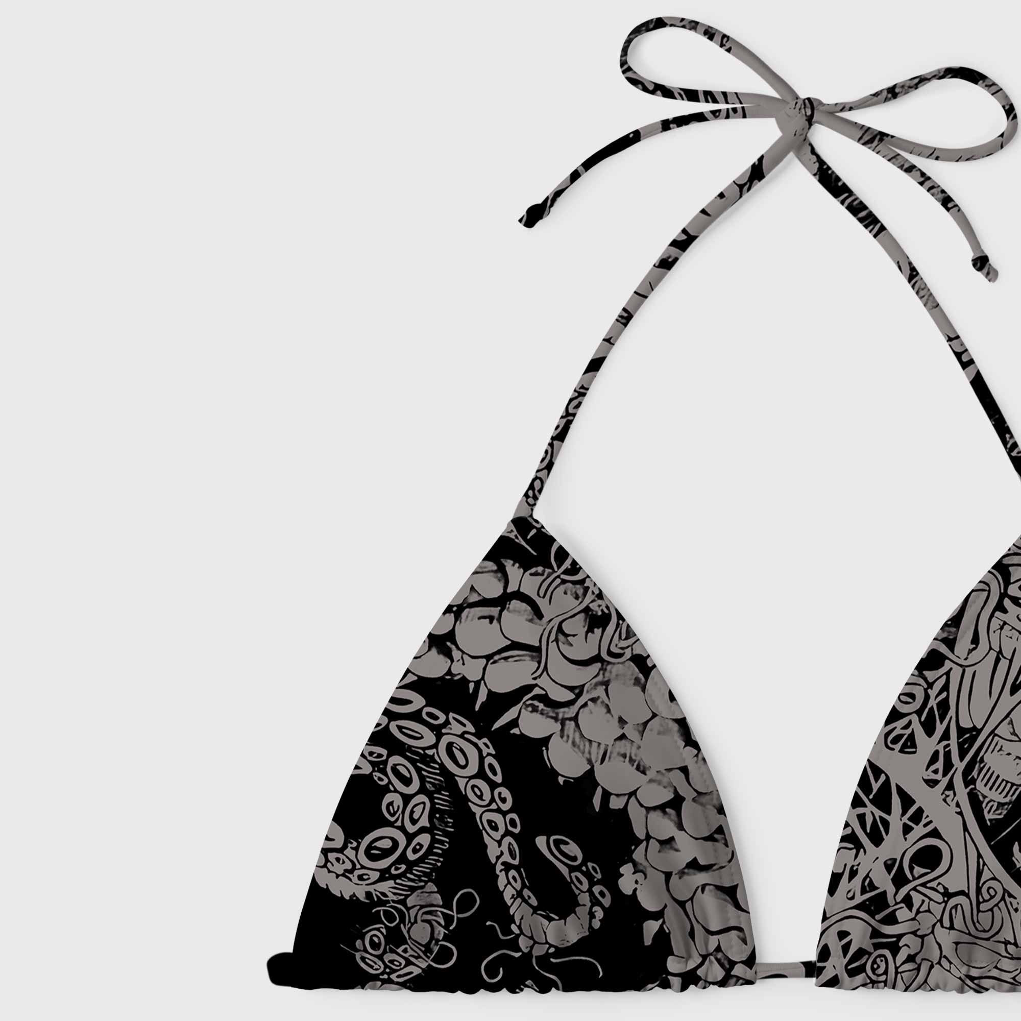 Cthulhu Mythos Women's Adjustable Tie-Strap Bikini