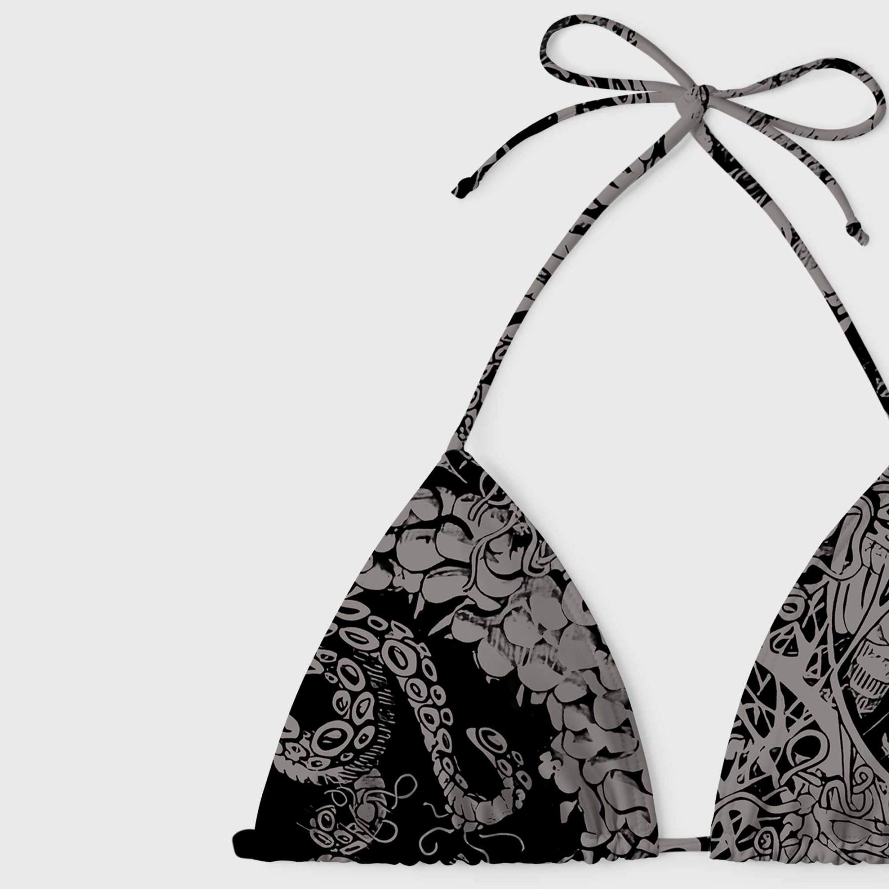 Cthulhu Mythos Women's Adjustable Tie-Strap Bikini