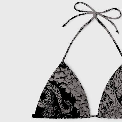 Cthulhu Mythos Women's Adjustable Tie-Strap Bikini