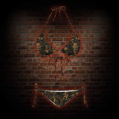 Retro Praise the Sun Women's Adjustable Tie-Strap Bikini