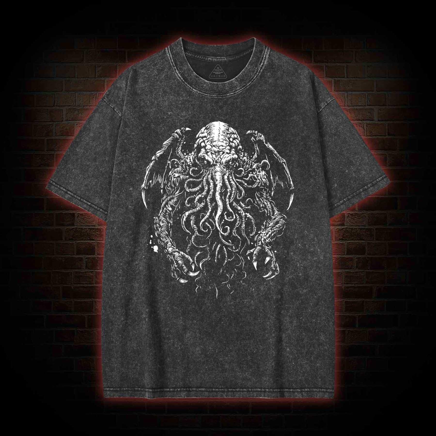 The Great Old One Cthulhu Washed T-Shirt