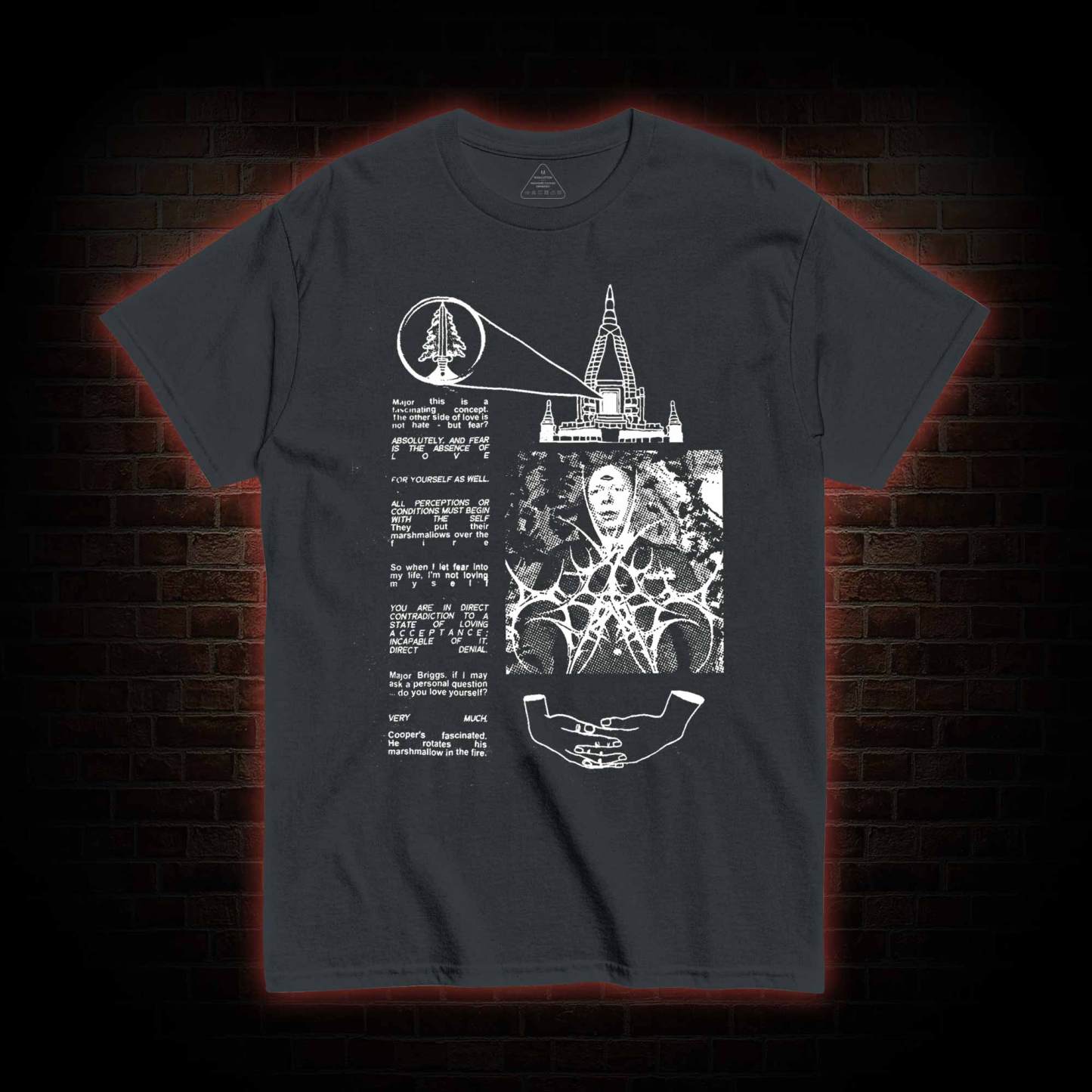 He Rotates His Marshmallow in the Fire T-shirt