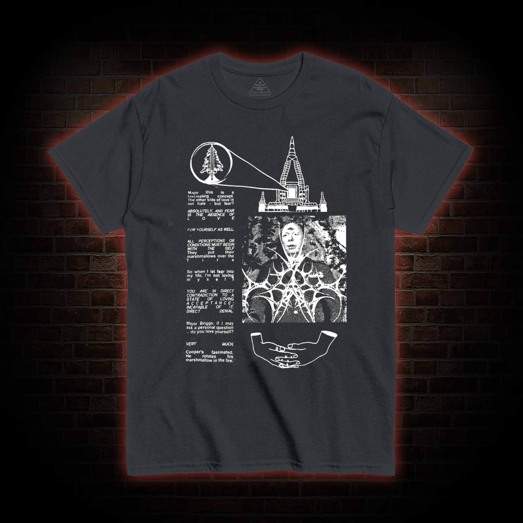 He Rotates His Marshmallow in the Fire T-shirt