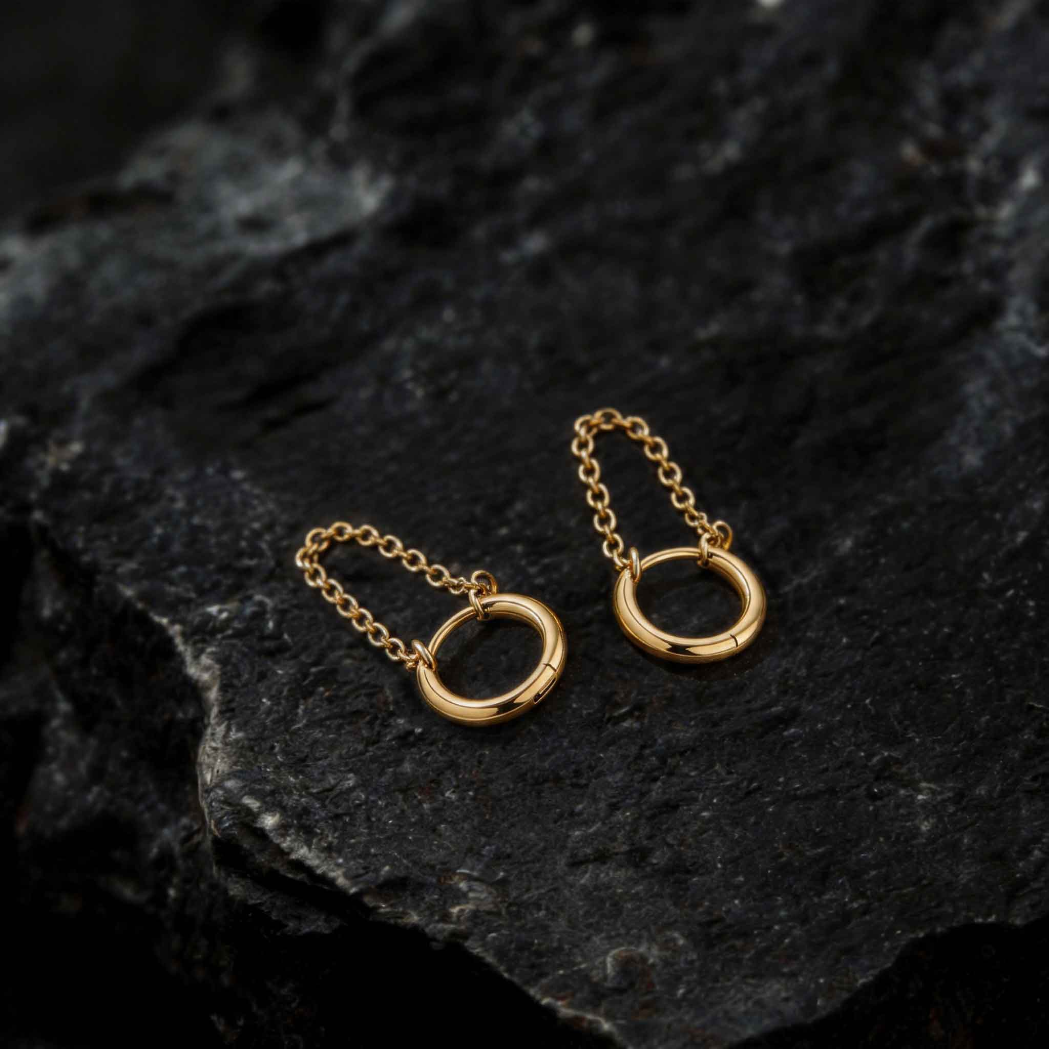 Hinged Segment Hoop Earrings