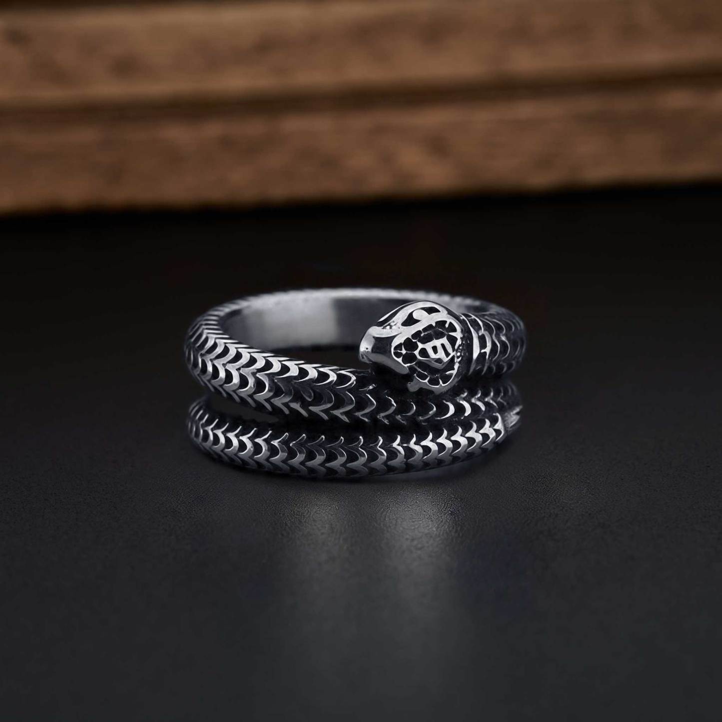 Snake Stainless Steel Ring