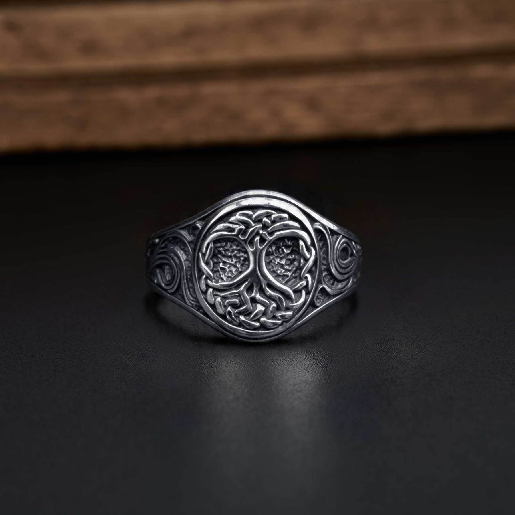 Norse Tree of Life Stainless Steel Ring