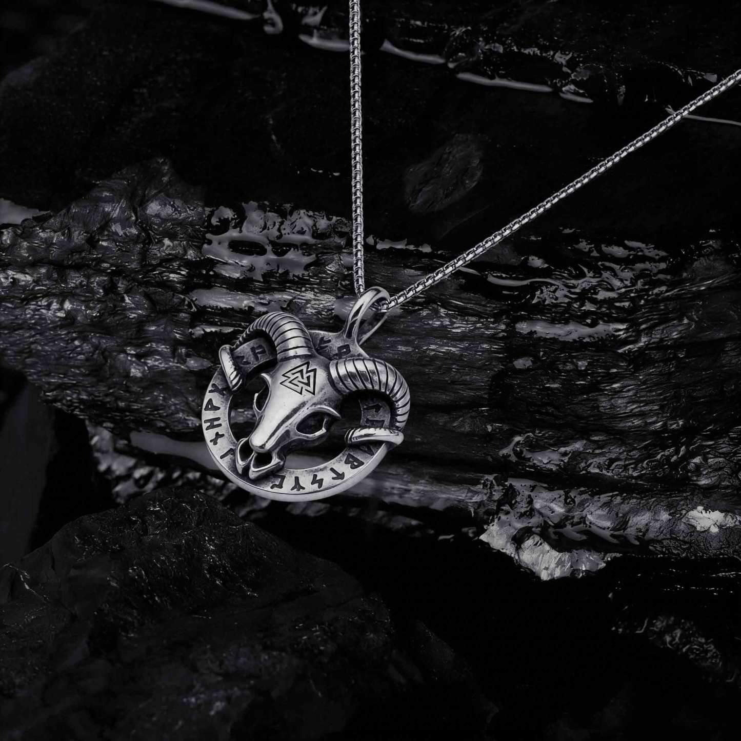 Viking Goat's Head Necklace