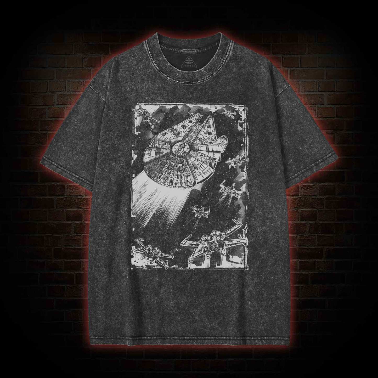 Vintage Space Ship Washed T-Shirt