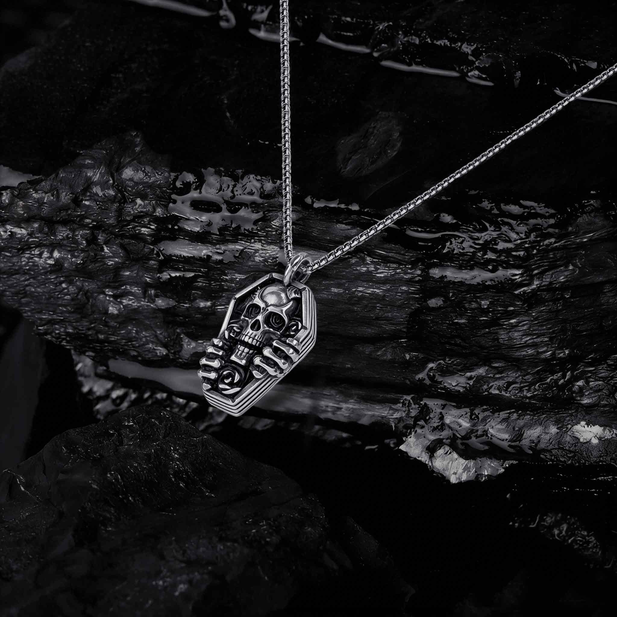 Skull Coffin Necklace