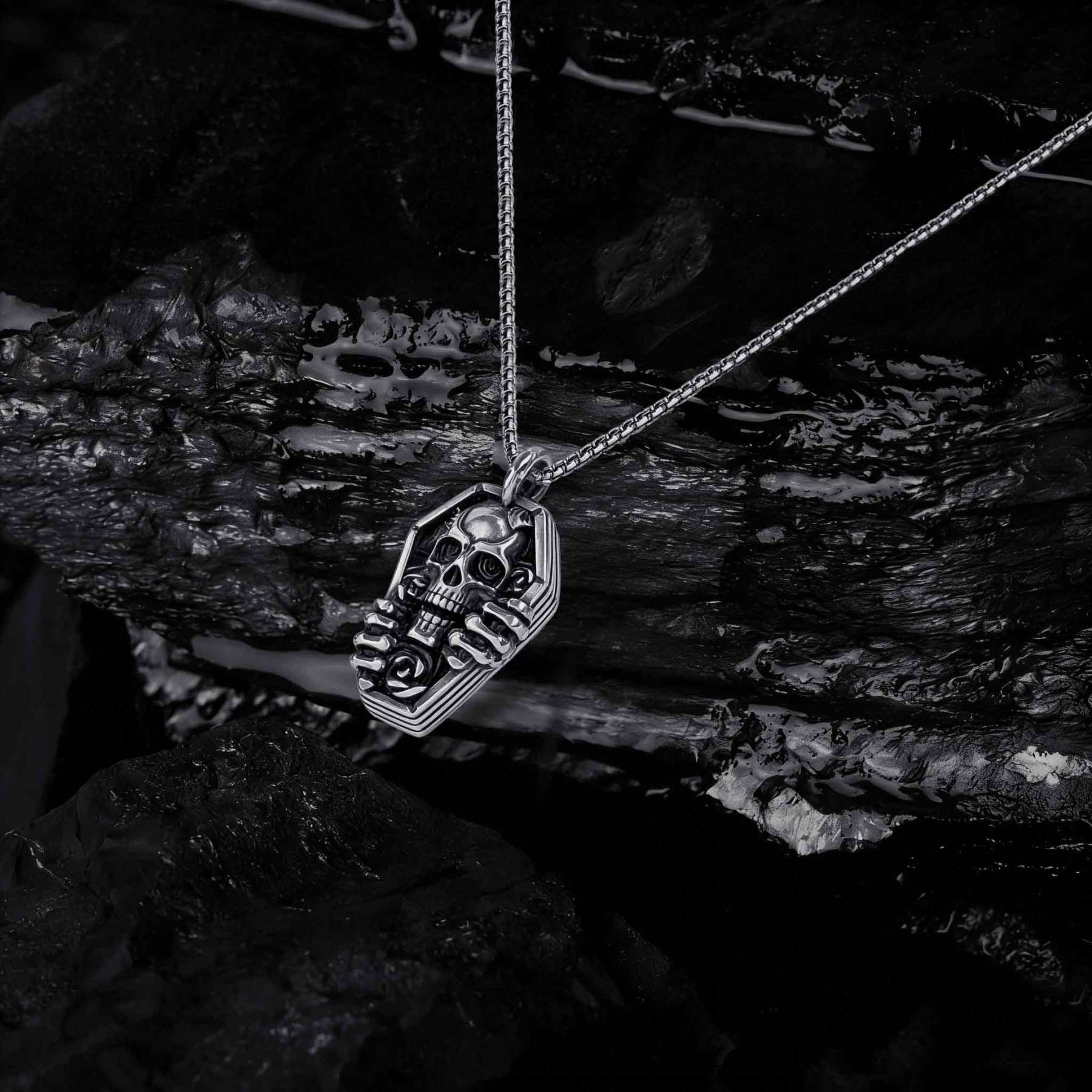 Skull Coffin Necklace