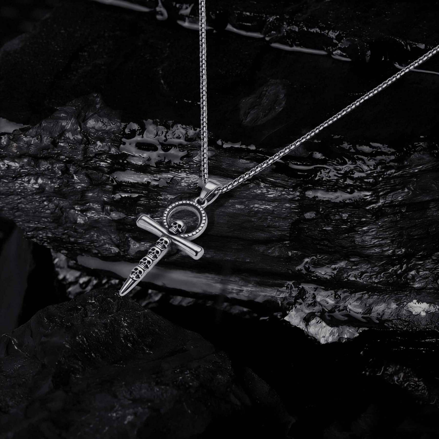 Skull Cross Necklace