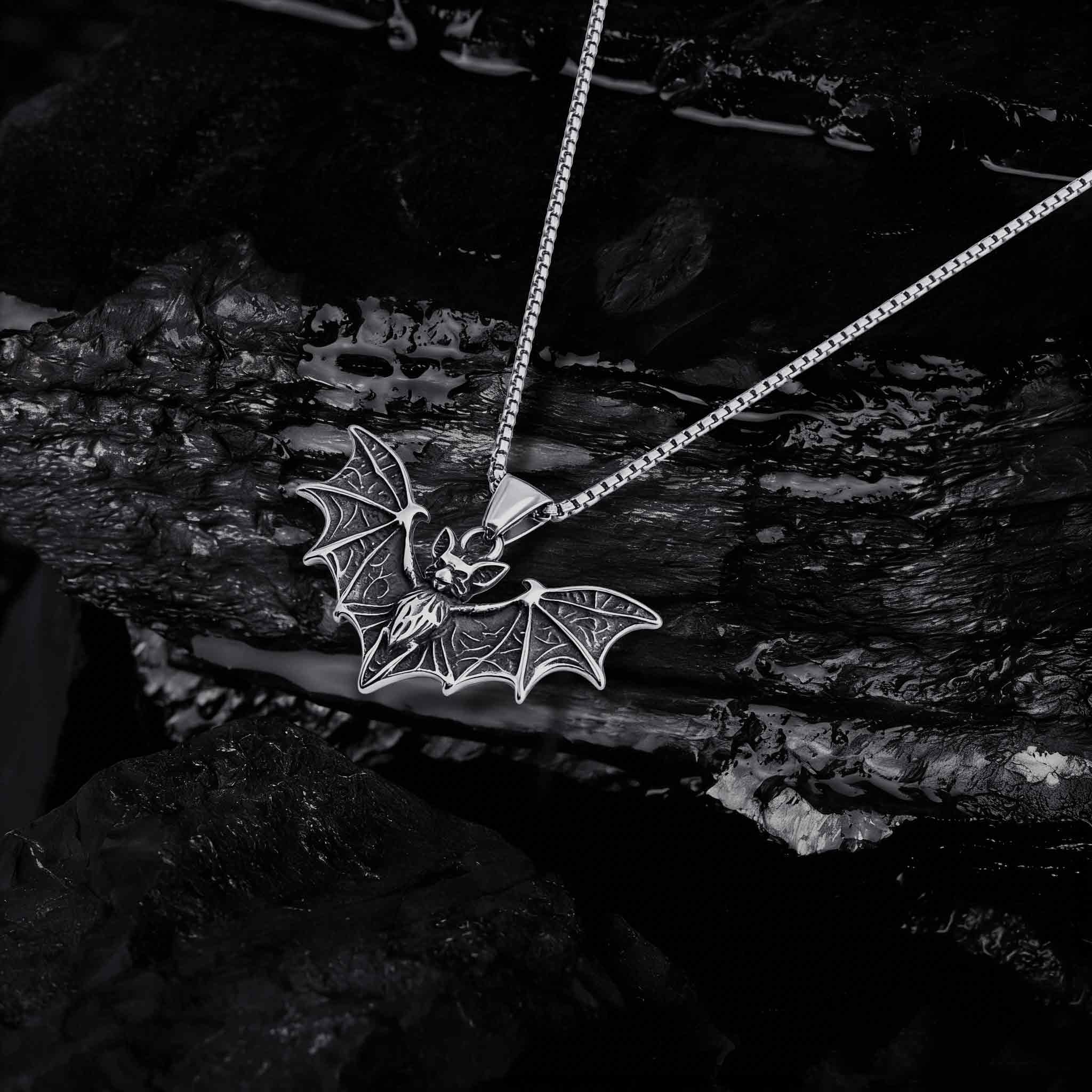Gothic Bat Necklace