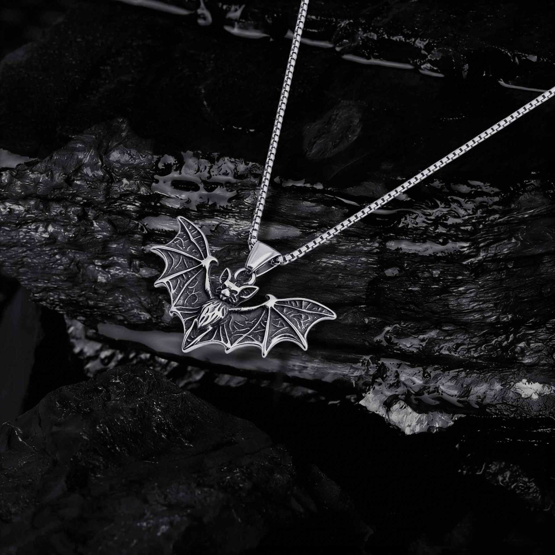 Gothic Bat Necklace