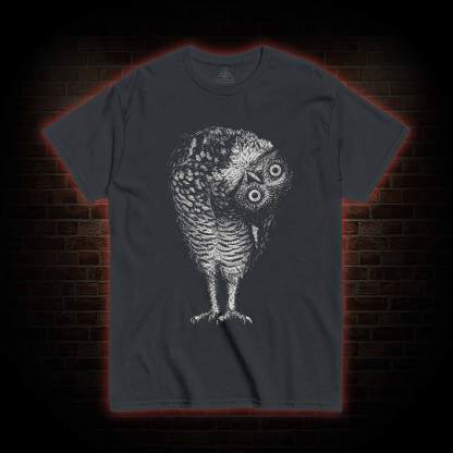 Linocut Owl T-shirt