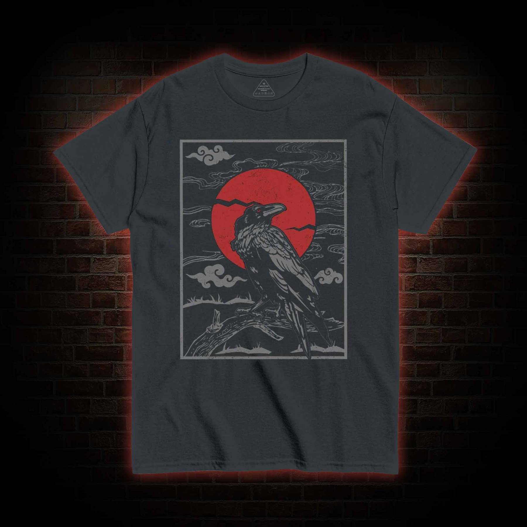 Raven Red Moon Tarot T-Shirt 