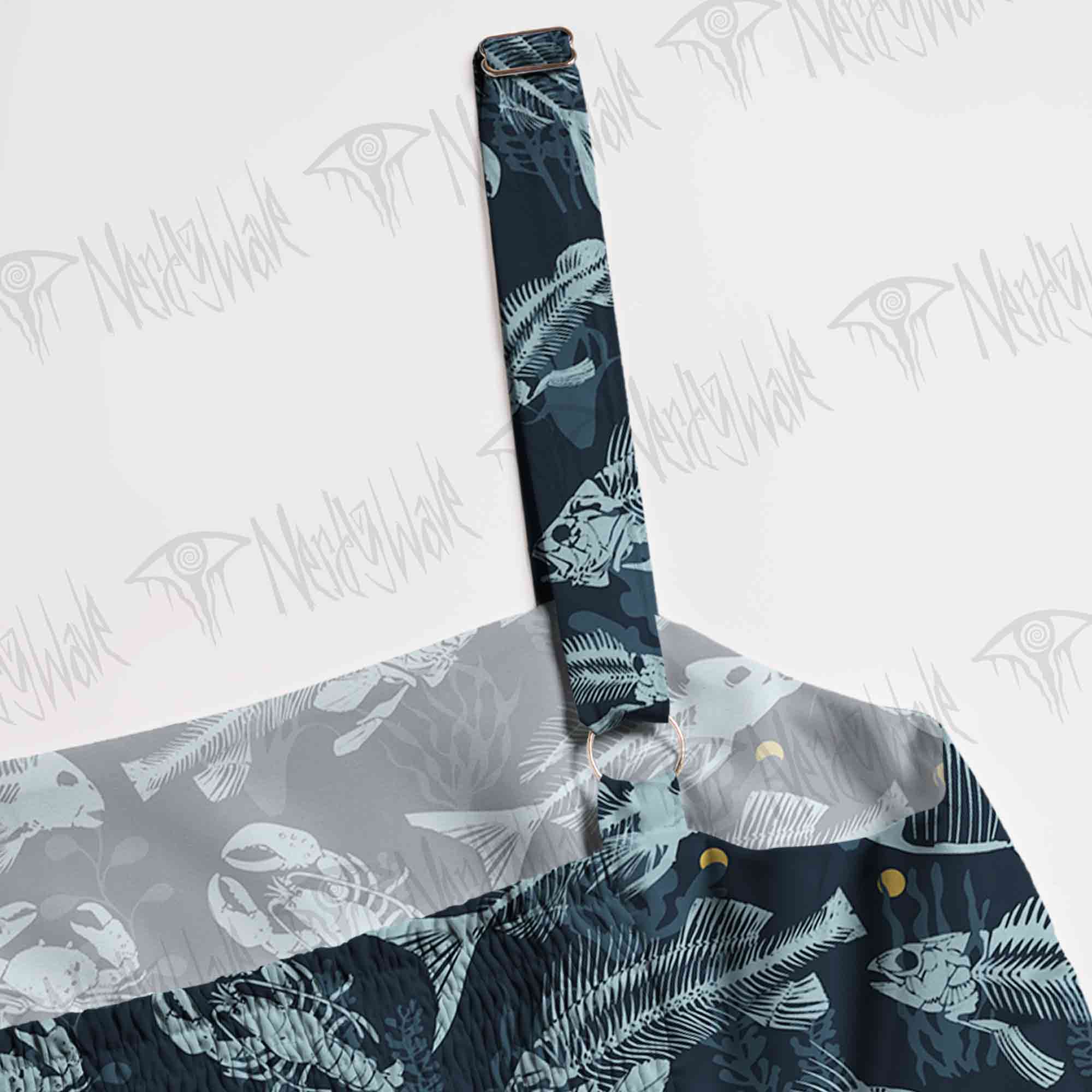 Fish bones Spaghetti Strap Long Dress