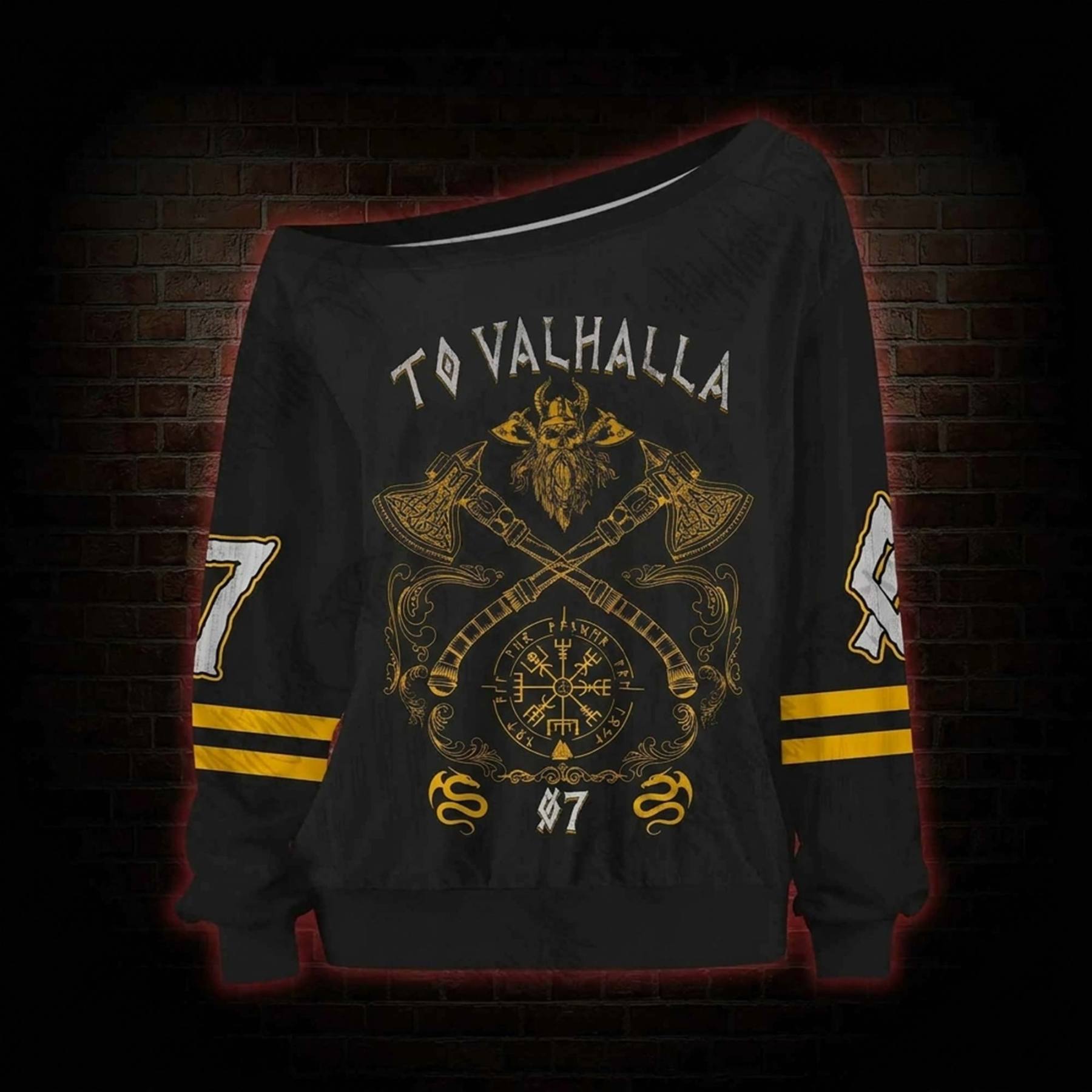 To Valhalla Off Shoulder Jersey