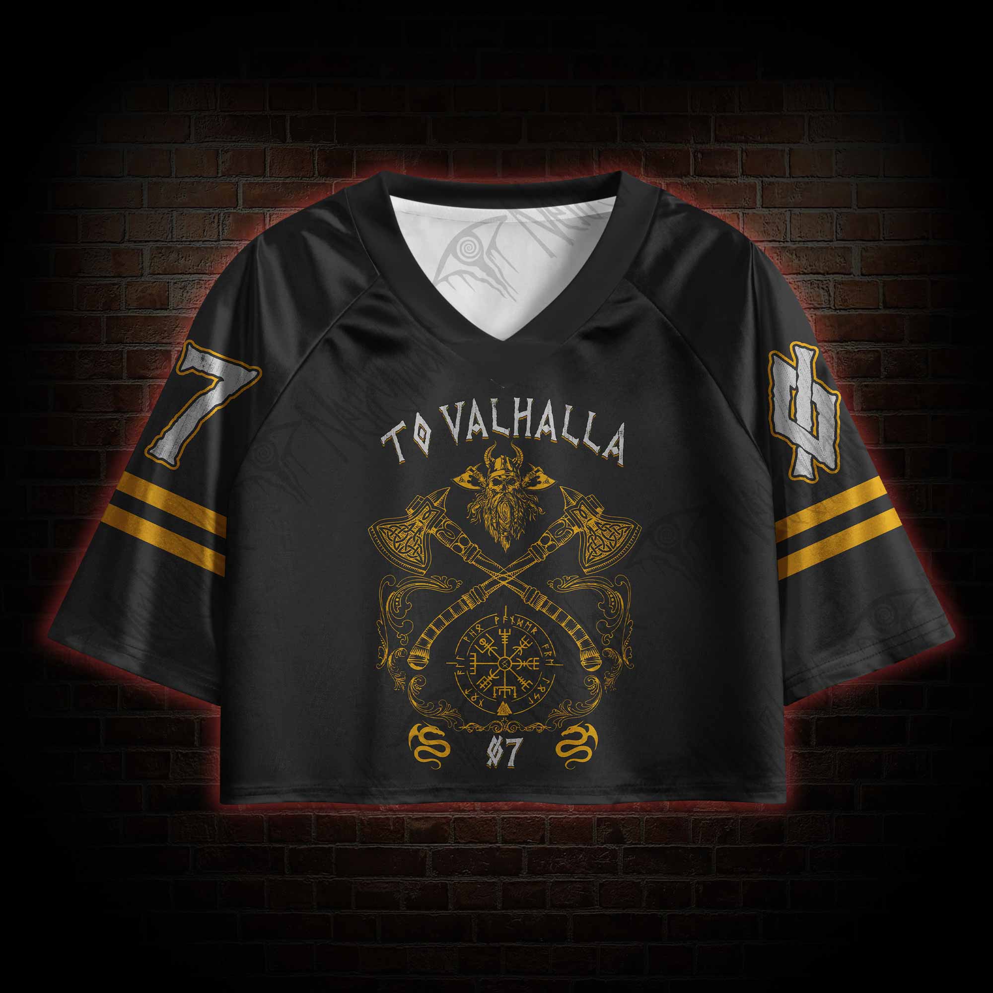 To Valhalla Sports Crop Jersey