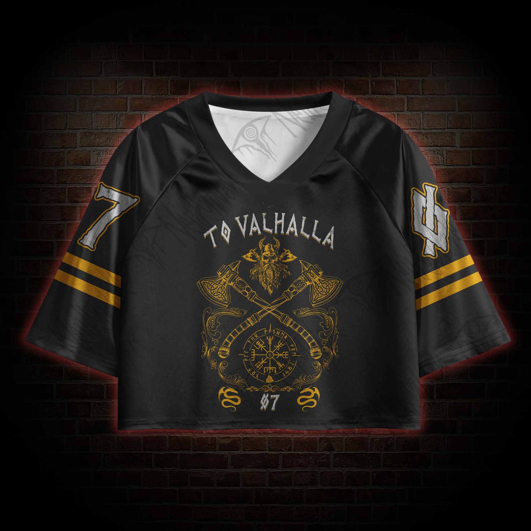 To Valhalla Sports Crop Jersey