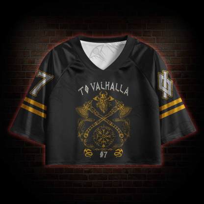 To Valhalla Sports Crop Jersey