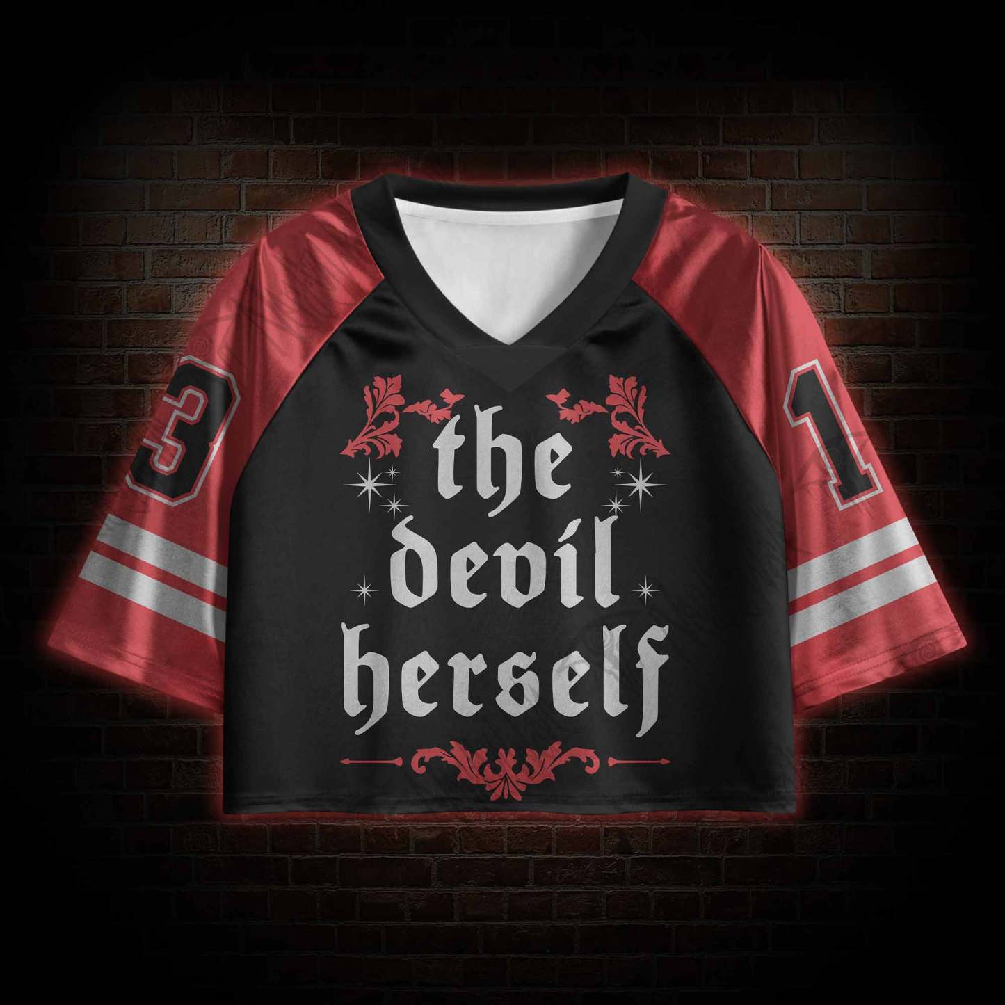 The Devil Herself Sports Crop Jersey