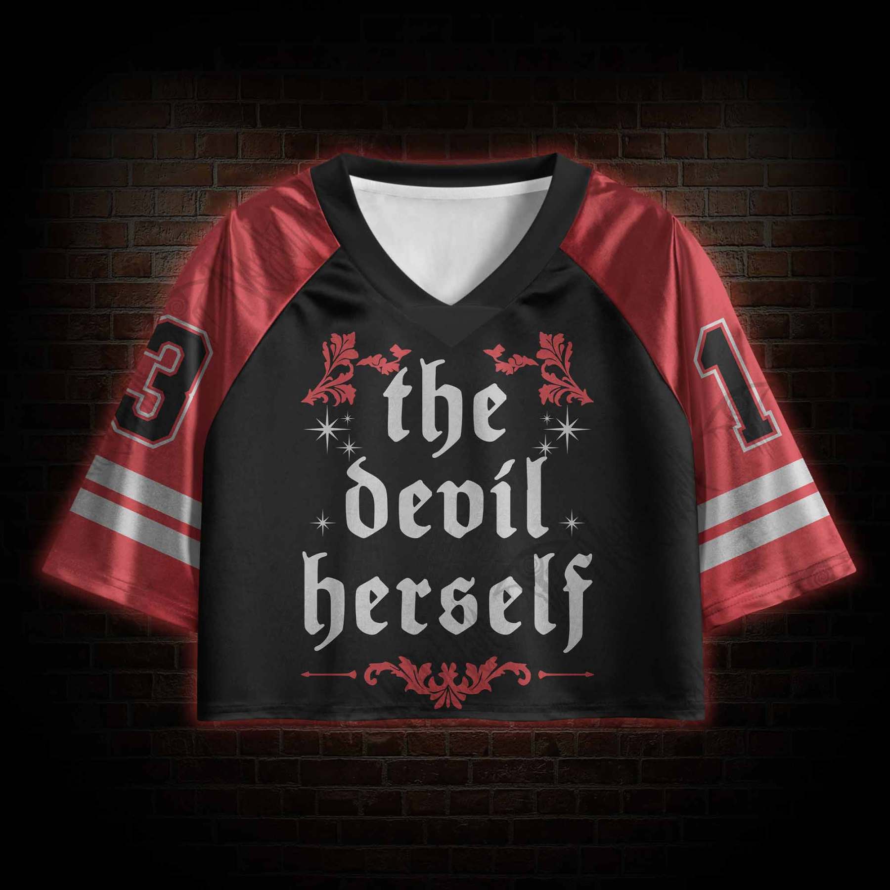 The Devil Herself Sports Crop Jersey