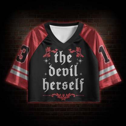 The Devil Herself Sports Crop Jersey