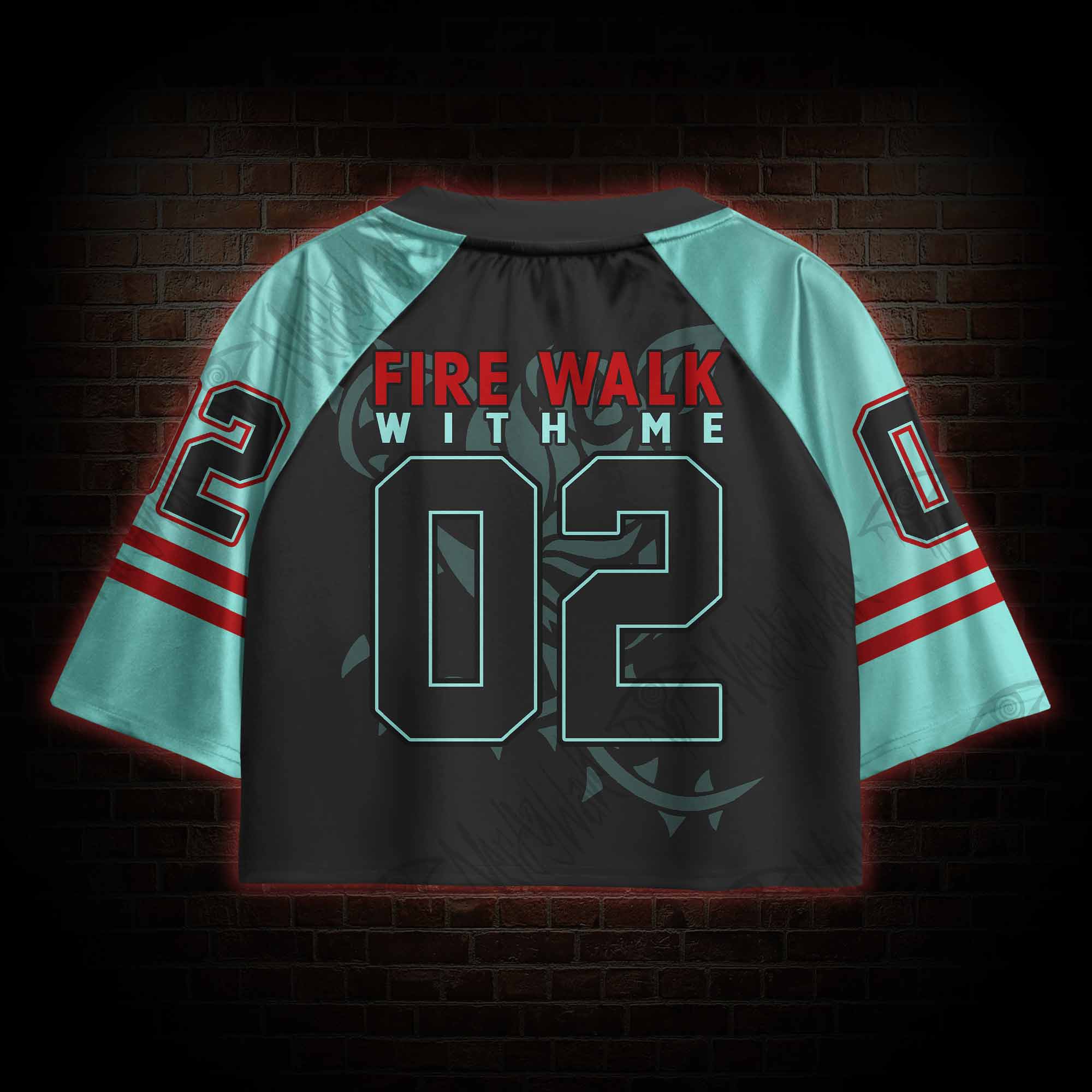 Fire Walk with Me Sports Crop Jersey