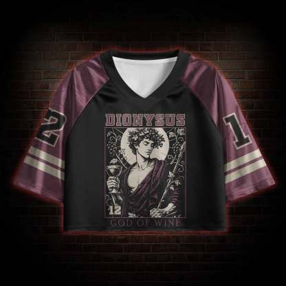 God of Wine Sports Crop Jersey