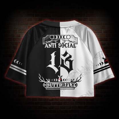 Anti-Social Butterfly Sports Crop Jersey