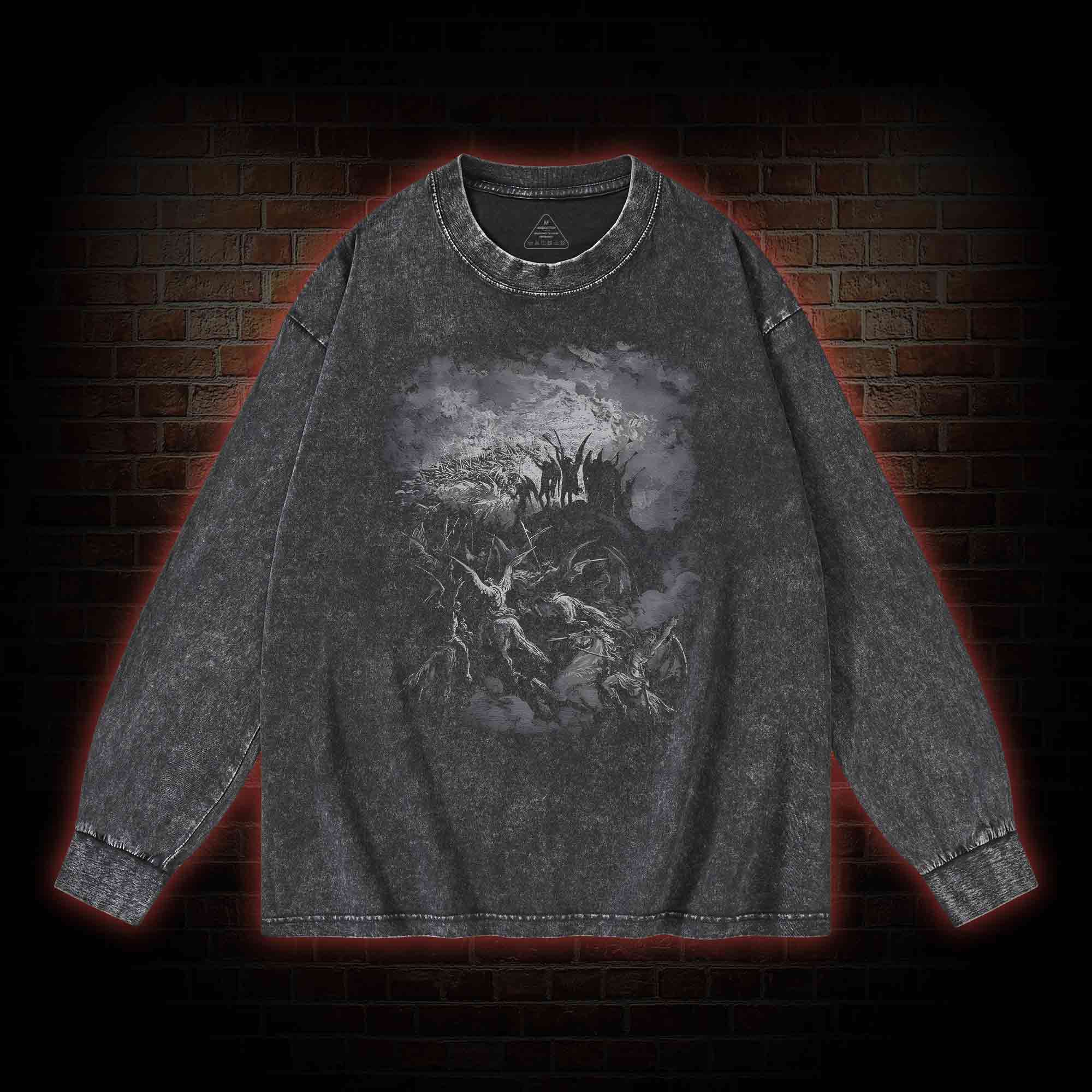 Fall of Rebel Angels Washed Long-Sleeve T-shirt