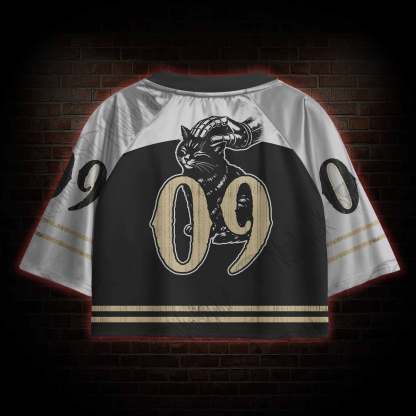 Feline Crusader Sports Crop Jersey