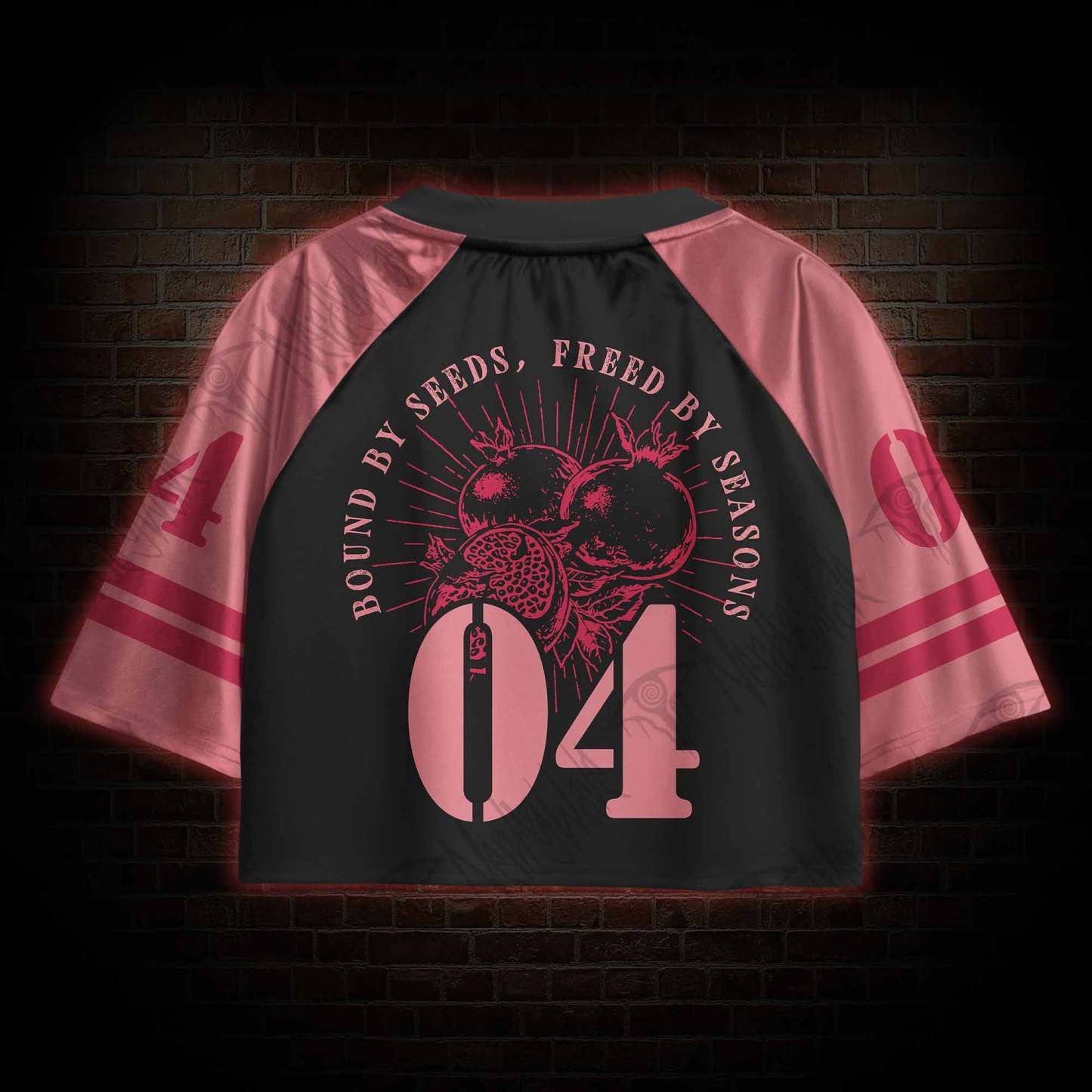 Bound by seeds Sports Crop Jersey