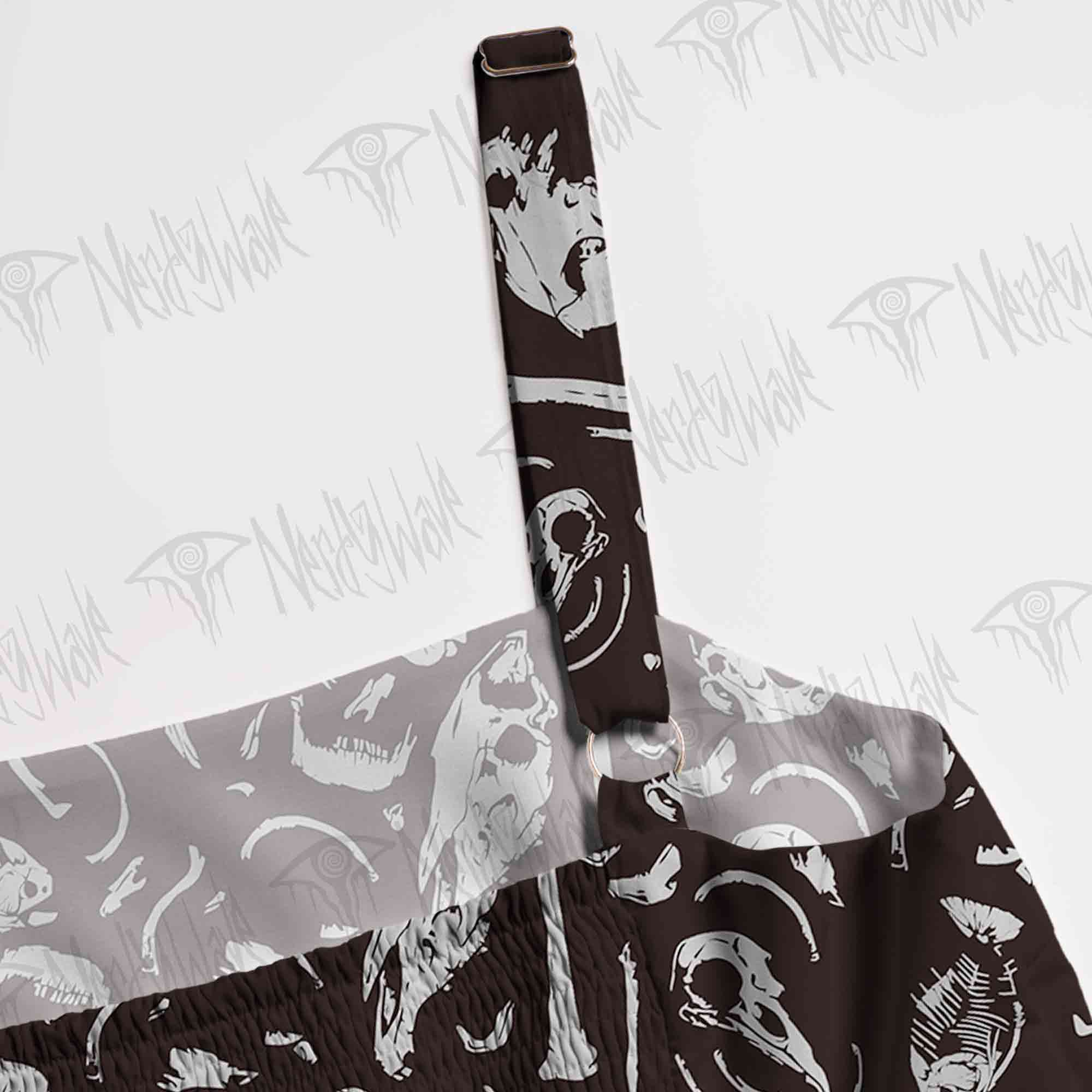 Dinosaur Fossils Spaghetti Strap Long Dress