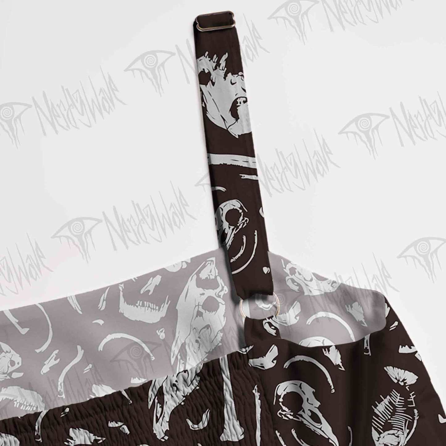 Dinosaur Fossils Spaghetti Strap Long Dress