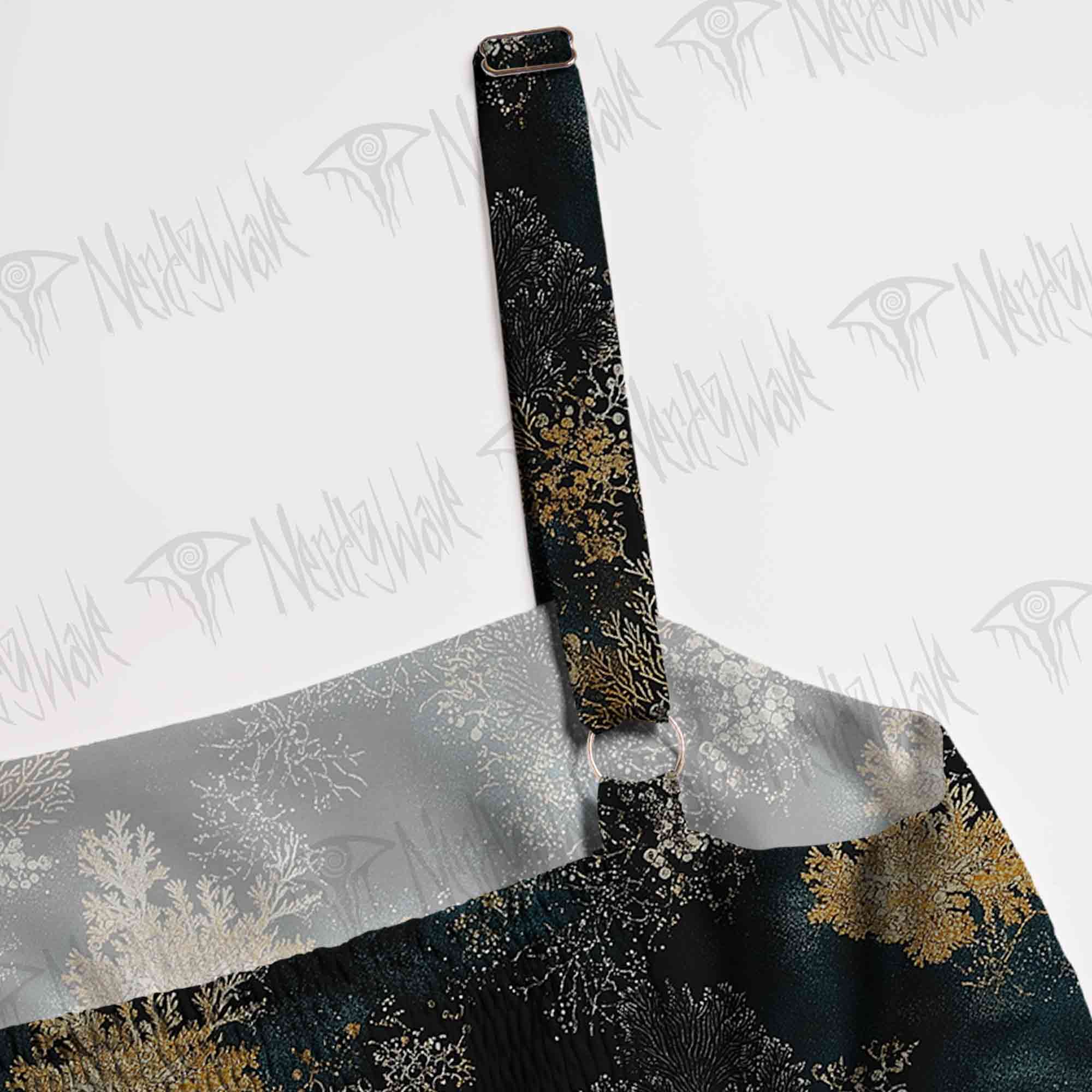 Overlooking the Dark Forest Spaghetti Strap Long Dress