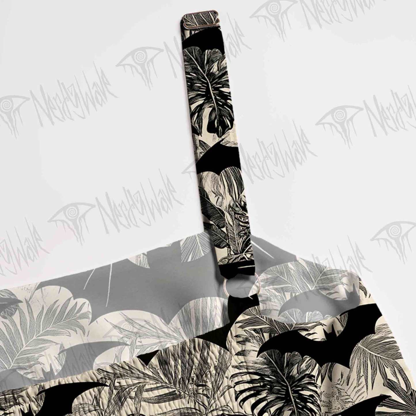 Bats in the Jungle Spaghetti Strap Long Dress