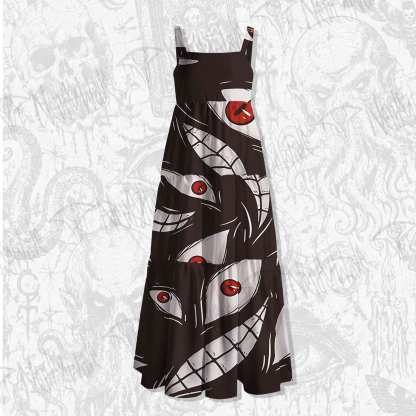 Homunculus Spaghetti Strap Long Dress
