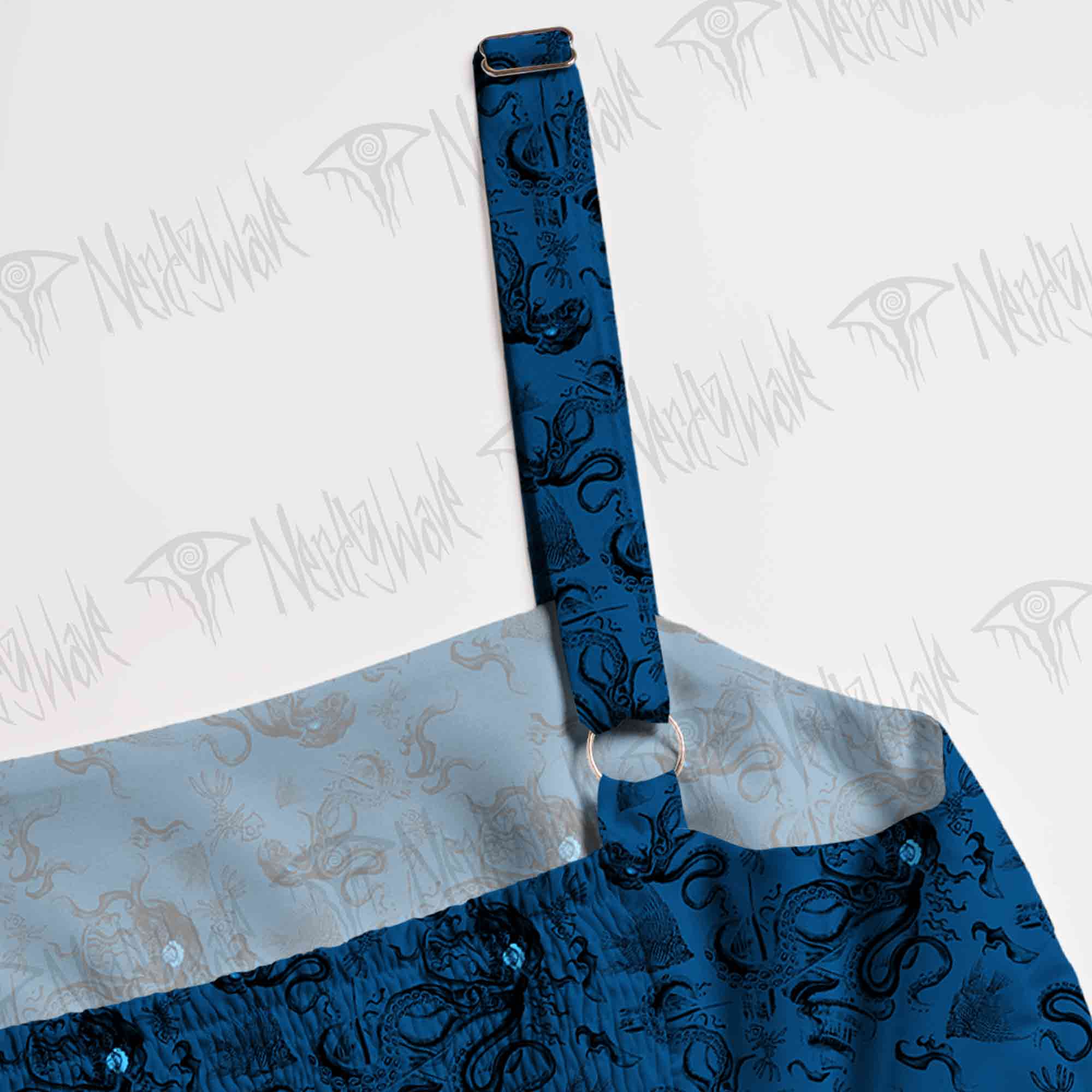 Deep Sea Monster Spaghetti Strap Long Dress