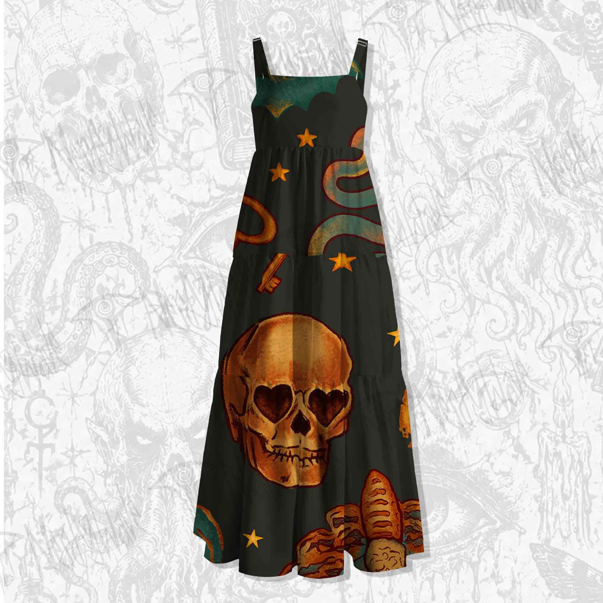 Magic Ingredients Spaghetti Strap Long Dress