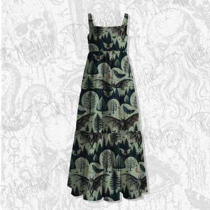 Home of the Mothman Spaghetti Strap Long Dress