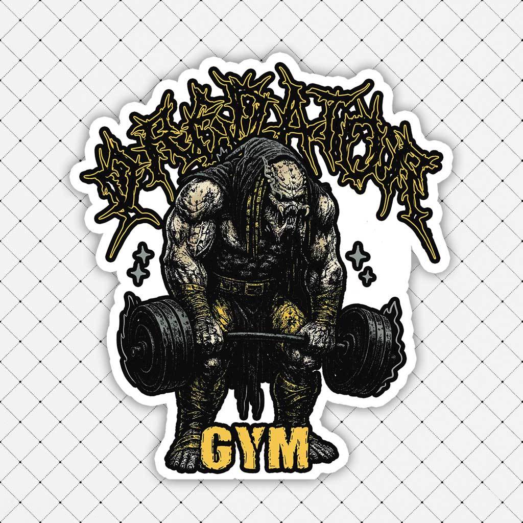 Alien Hunter Gym Sticker