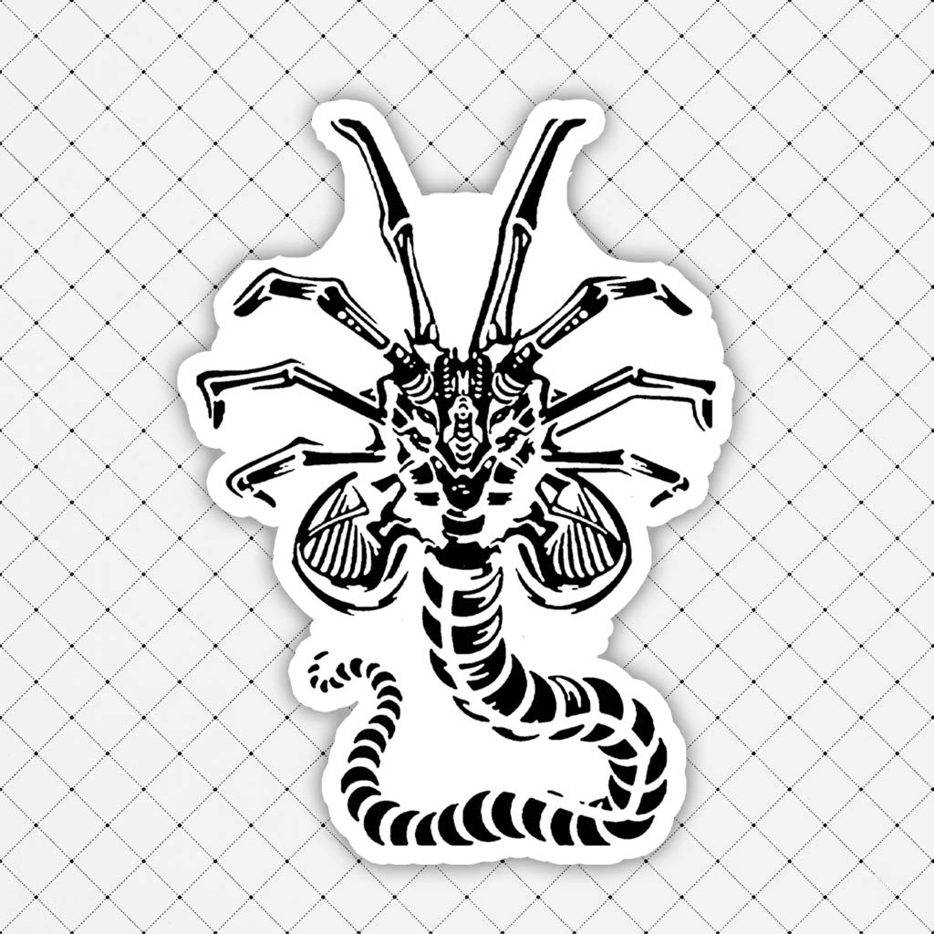 Alien Delivery Guy Sticker