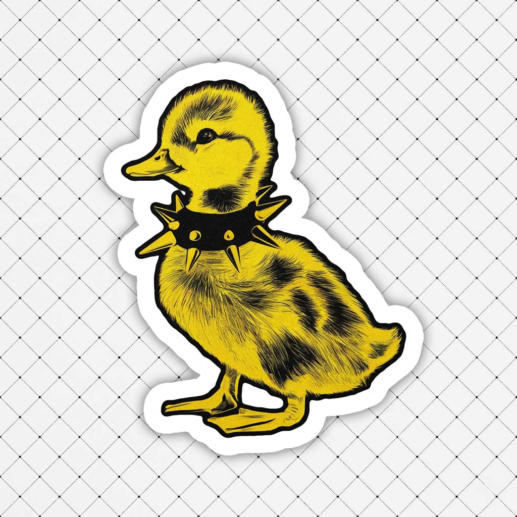 Punk Duck Sticker