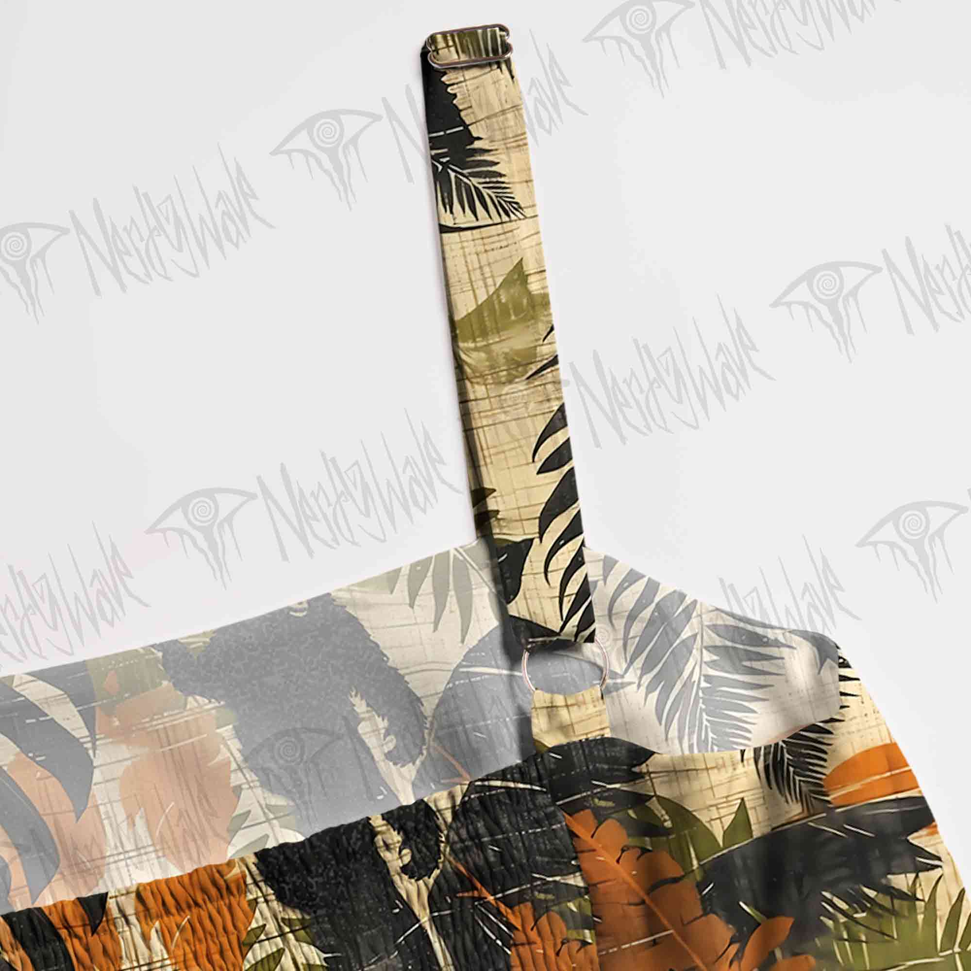 Bigfoot in Forest Spaghetti Strap Long Dress