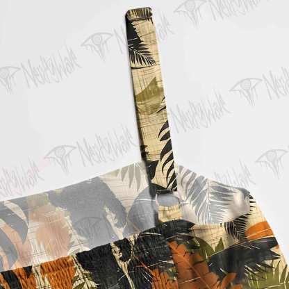 Bigfoot in Forest Spaghetti Strap Long Dress