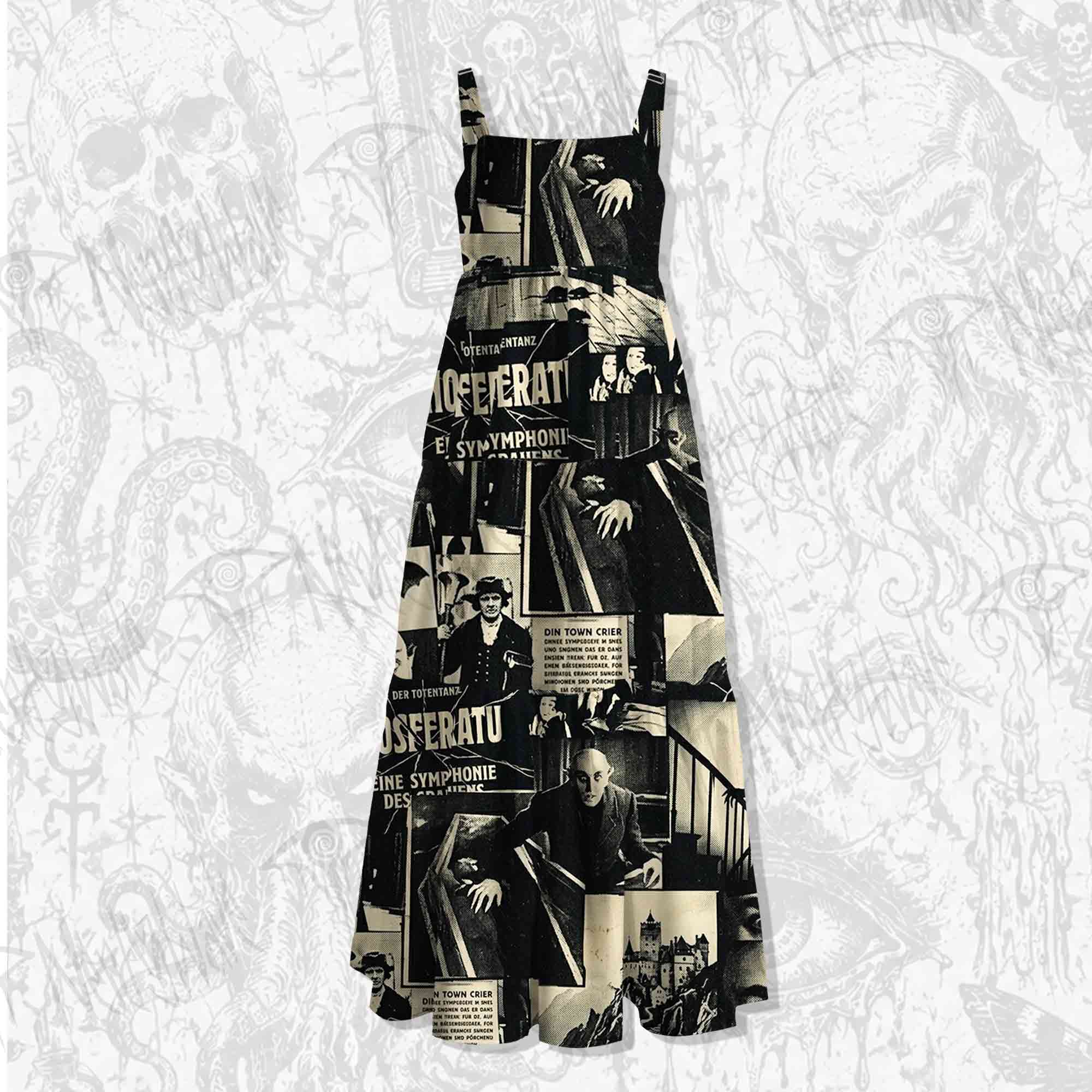 Nosferatu Strap Long Dress