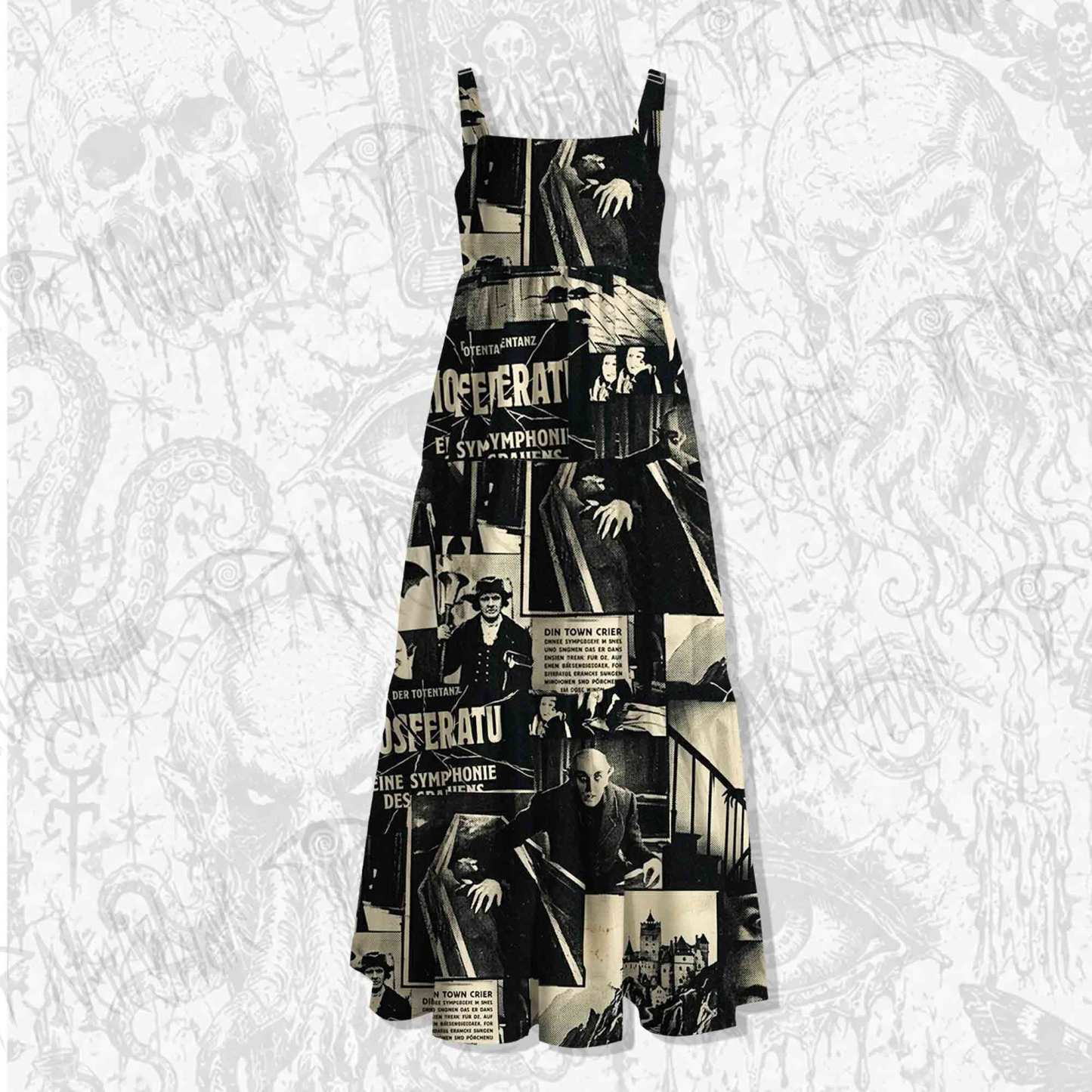 Nosferatu Strap Long Dress